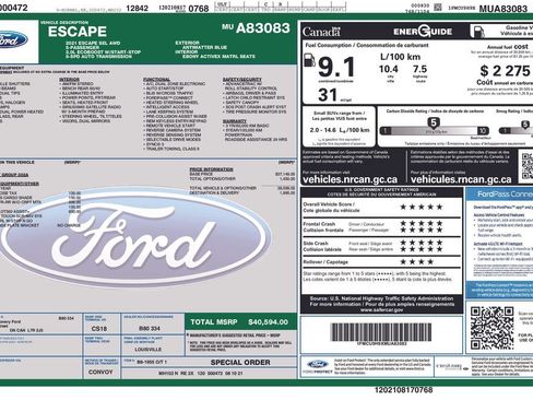 Used 2021 Ford Escape SEL w/ Equipment Group 302A image 4
