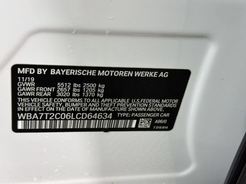 Used 2020 BMW 740i RWD image 30