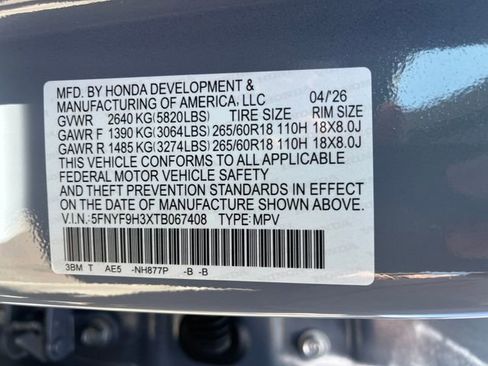 New 2026 Honda Passport RTL image 20