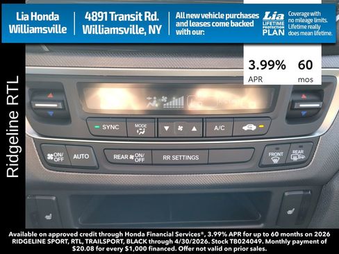 New 2026 Honda Ridgeline RTL image 23