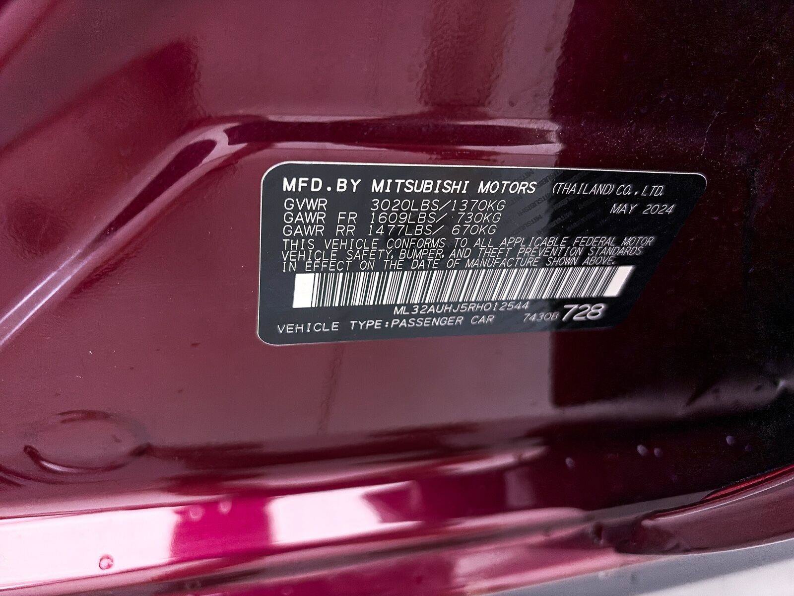 Used 2024 Mitsubishi Mirage ES FWD image 32