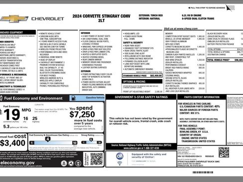 Used 2024 Chevrolet Corvette Stingray Preferred Conv image 52