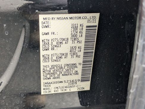 Used 2021 Nissan Titan PRO-4X w/ Pro-4x Convenience Package image 39