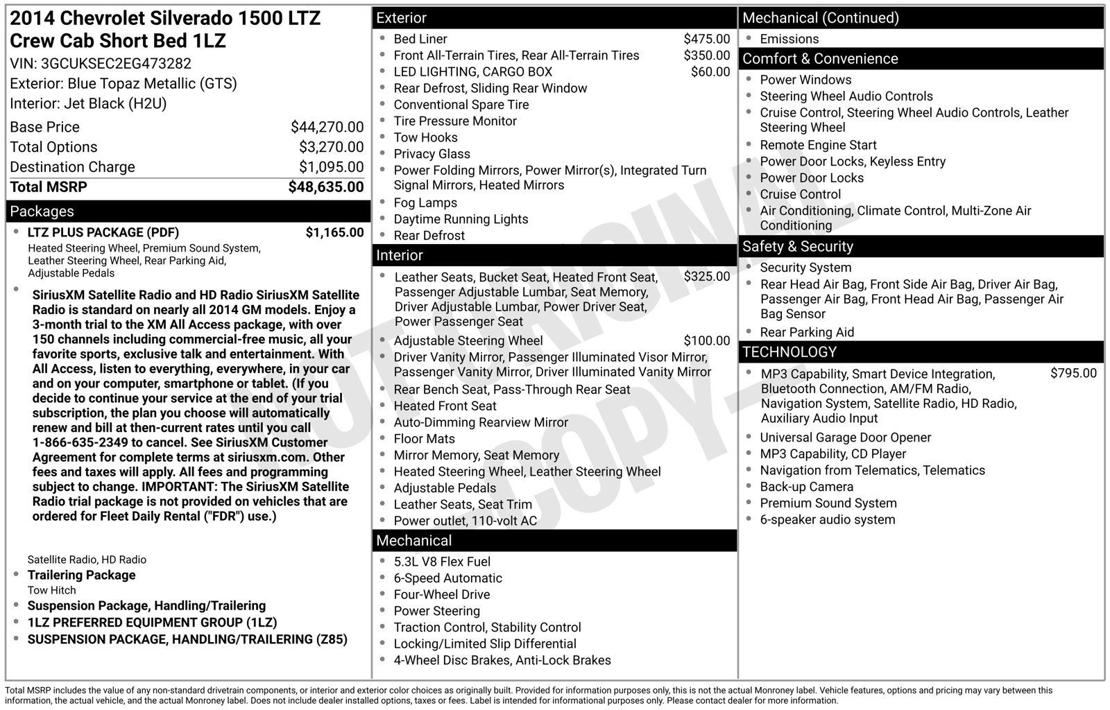 Used 2014 Chevrolet Silverado 1500 LTZ w/ LTZ Plus Package AWD/4WD image 16