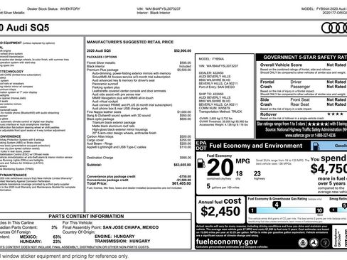 Used 2020 Audi SQ5 Premium Plus w/ Premium Plus Package image 2