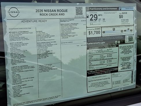 New 2026 Nissan Rogue SV w/ Rock Creek Premium Package image 8