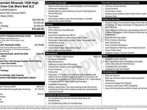 Used 2023 Chevrolet Silverado 1500 High Country w/ High Country Premium Package AWD/4WD image 37