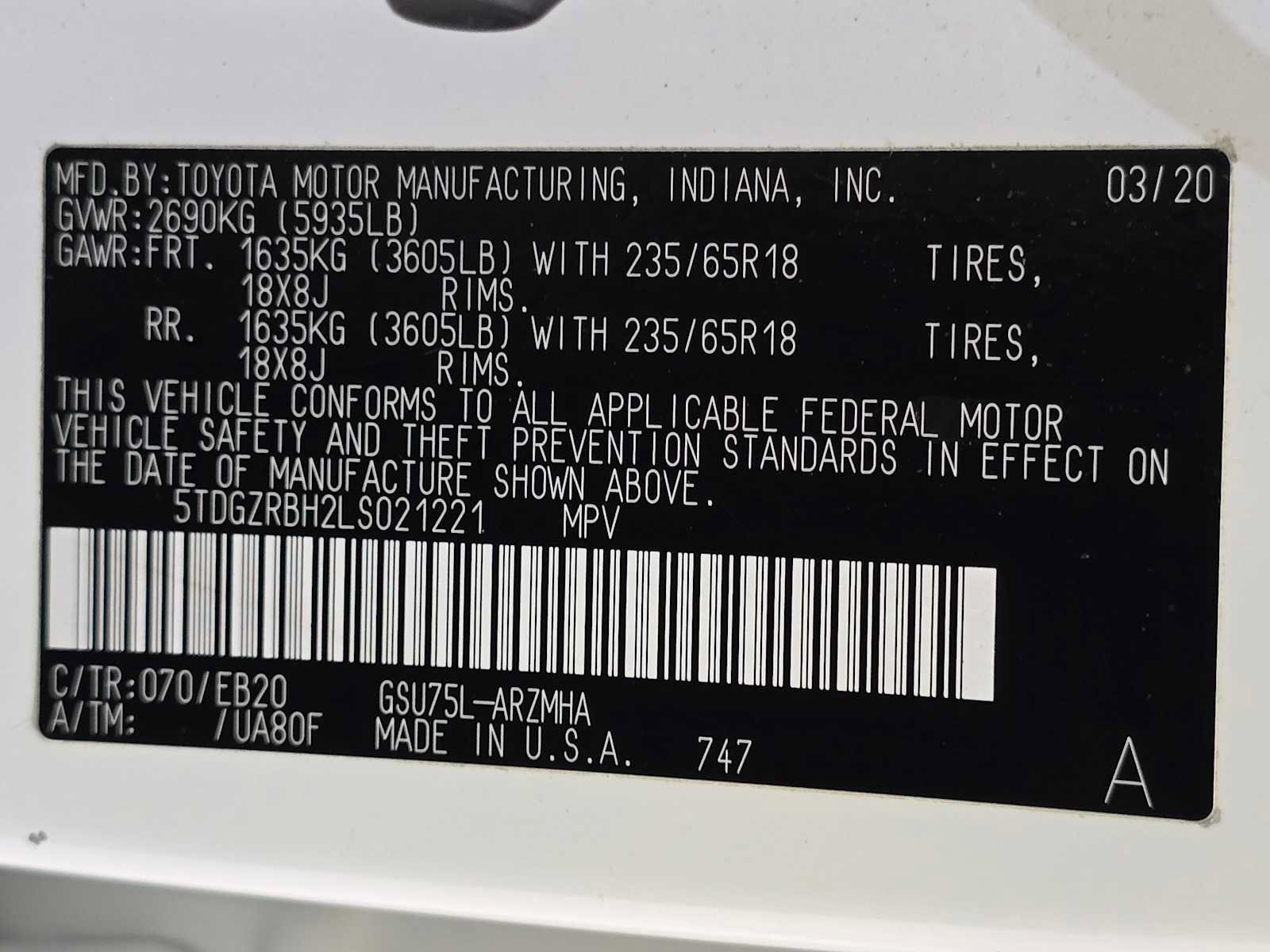 Used 2020 Toyota Highlander XLE AWD/4WD image 31