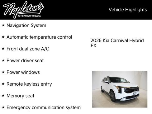 New 2026 Kia Carnival EX image 15