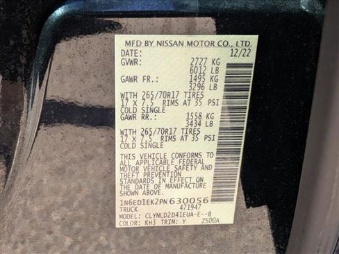 Used 2023 Nissan Frontier PRO-4X w/ Pro-4X Premium Package image 26