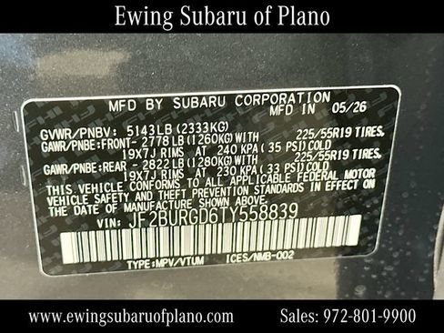 Used 2026 Subaru Outback Limited XT AWD/4WD image 34