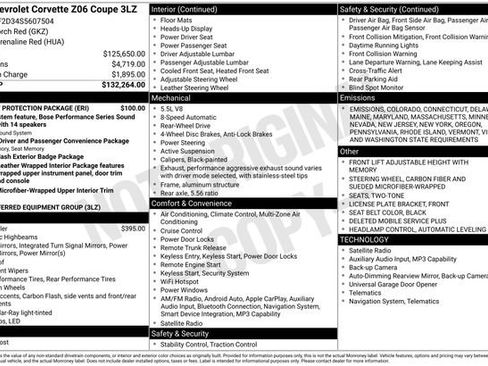 New 2025 Chevrolet Corvette Z06 w/ Battery Protection Package image 26