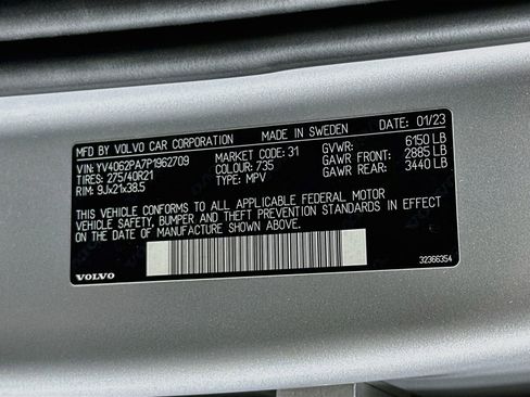 Used 2023 Volvo XC90 B6 Ultimate w/ Protection Package Premier AWD/4WD image 35