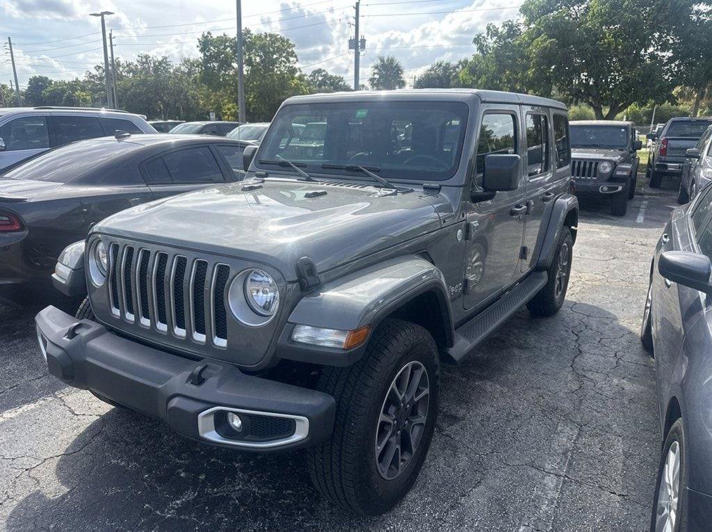 Certified 2023 Jeep Wrangler Unlimited Sahara w/ Cold Weather Group AWD/4WD image 1