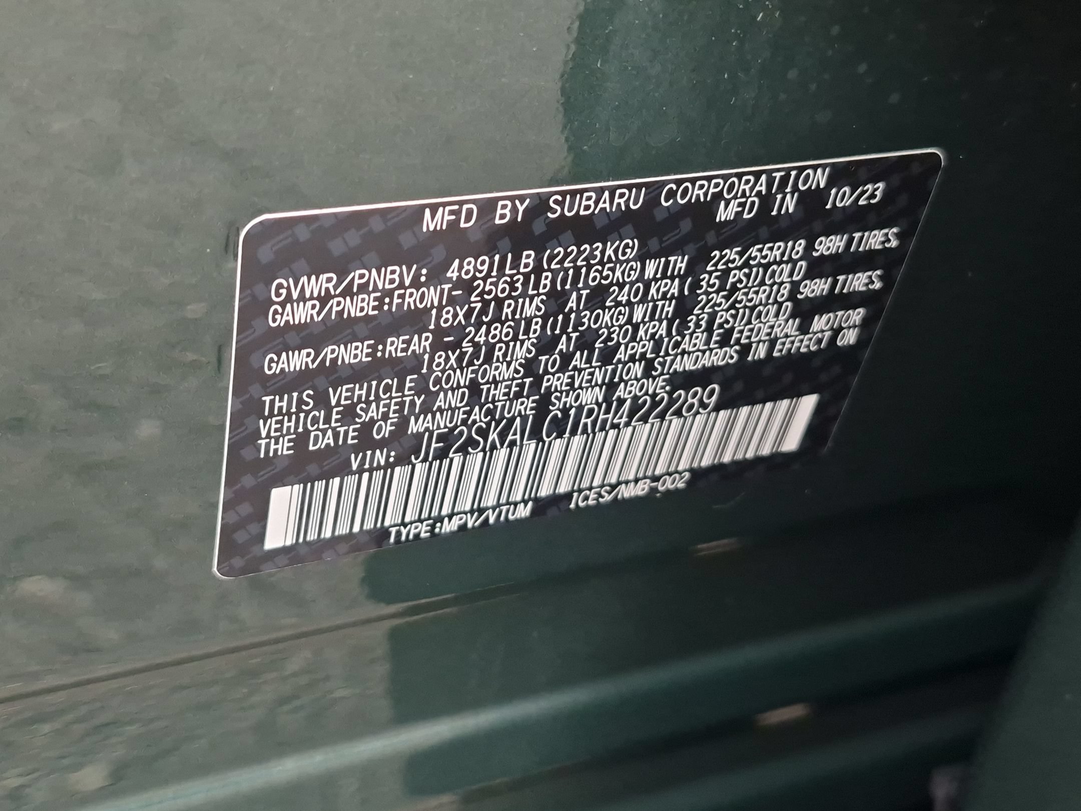 Certified 2024 Subaru Forester Limited AWD/4WD image 26