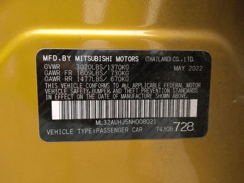Used 2022 Mitsubishi Mirage ES FWD image 33