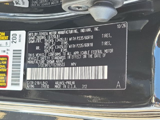 New 2026 Toyota Sienna Platinum AWD/4WD image 30