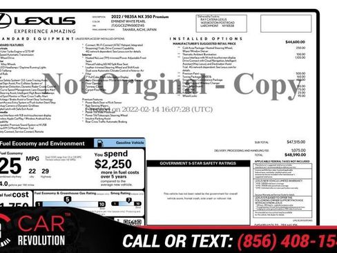 Used 2022 Lexus NX 350 AWD w/ Premium Package image 2