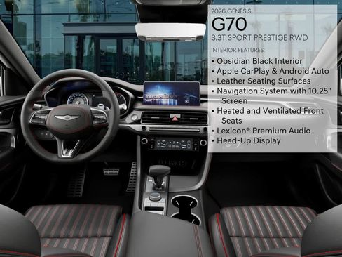 Certified 2026 Genesis G70 3.3T Sport Prestige RWD image 17