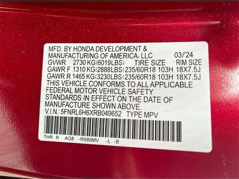 Used 2024 Honda Odyssey EX-L image 32