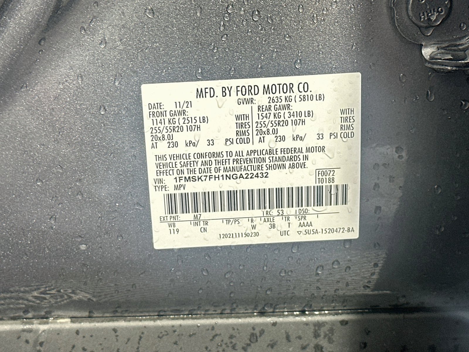 Used 2022 Ford Explorer Limited w/ Equipment Group 301A RWD image 34
