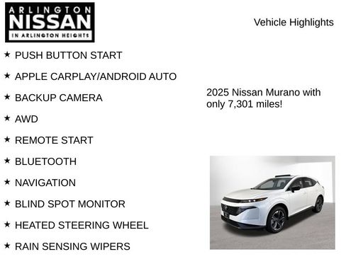 Used 2025 Nissan Murano SL w/ Cargo Package AWD/4WD image 8