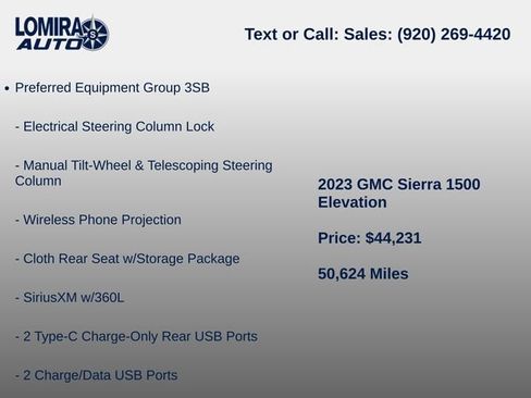 Used 2023 GMC Sierra 1500 Elevation w/ X31 Off-Road Package AWD/4WD image 8