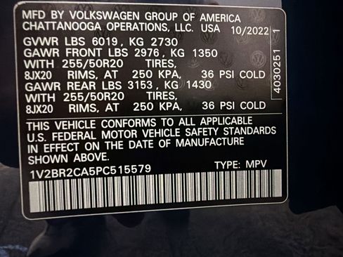 Used 2023 Volkswagen Atlas SEL AWD/4WD image 17