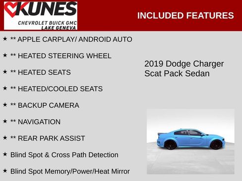 Used 2019 Dodge Charger Scat Pack w/ Plus Group RWD image 2