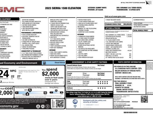 Used 2023 GMC Sierra 1500 Elevation w/ LPO, Elevation Black Package AWD/4WD image 4