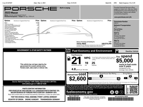 Used 2023 Porsche Macan w/ Premium Package Plus AWD/4WD image 2