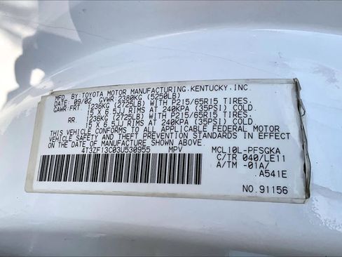 Used 2003 Toyota Sienna XLE image 35