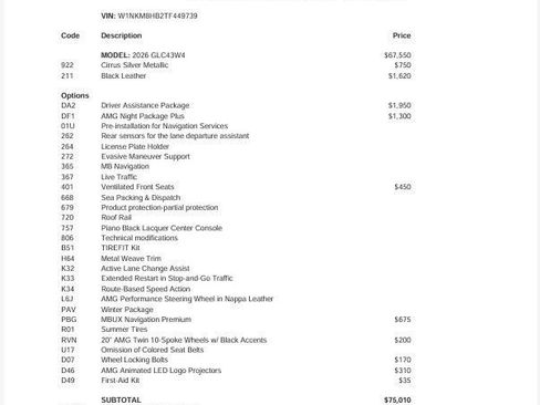 New 2026 Mercedes-Benz GLC 43 AMG 4MATIC image 26