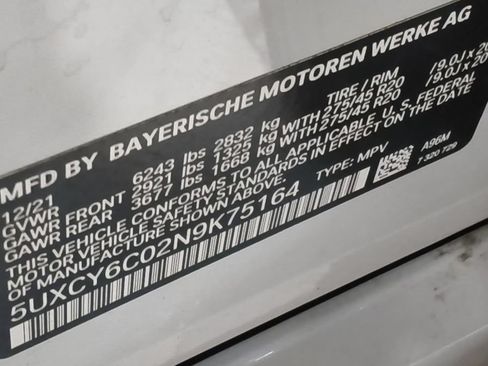 Used 2022 BMW X6 xDrive40i w/ Executive Package AWD/4WD image 18