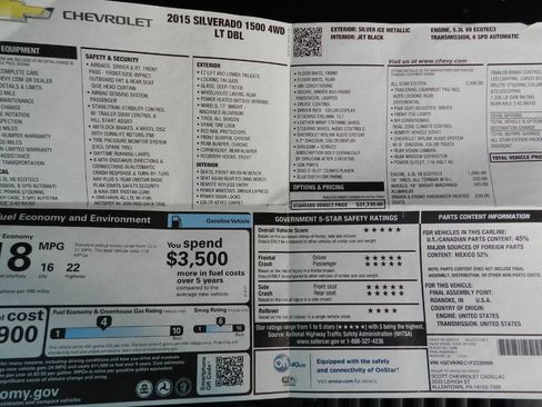 Used 2015 Chevrolet Silverado 1500 LT w/ All Star Edition image 15