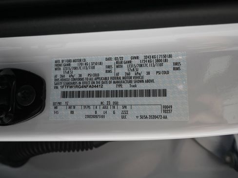 Used 2022 Ford F150 Raptor w/ Equipment Group 801A High image 39