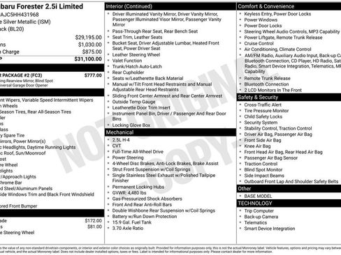 Used 2017 Subaru Forester 2.5i Limited w/ Popular Package #2 image 2