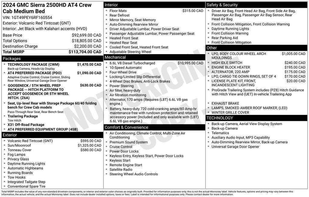 Used 2024 GMC Sierra 2500 AT4 w/ Technology Package AWD/4WD image 55