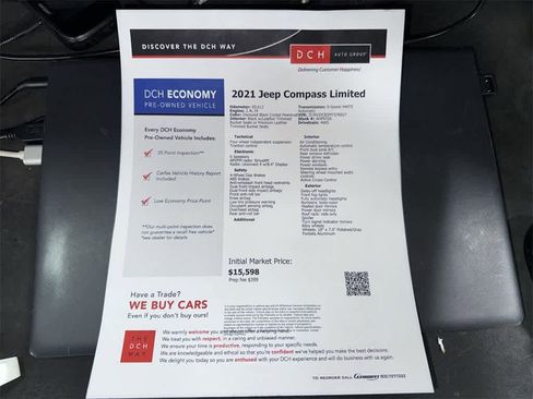 Used 2021 Jeep Compass Limited w/ Elite Exterior Group image 13