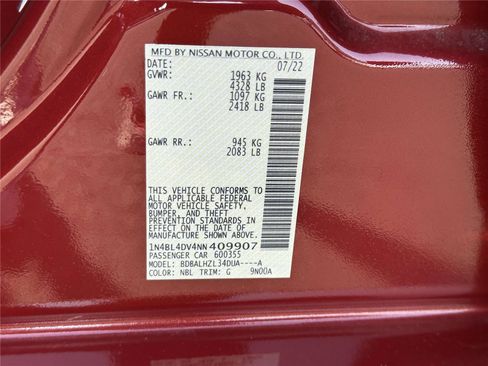 Certified 2022 Nissan Altima 2.5 SV image 33