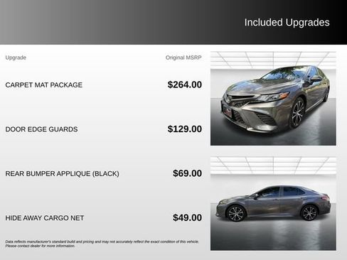 Used 2019 Toyota Camry SE w/ Carpet Mat Package FWD image 5