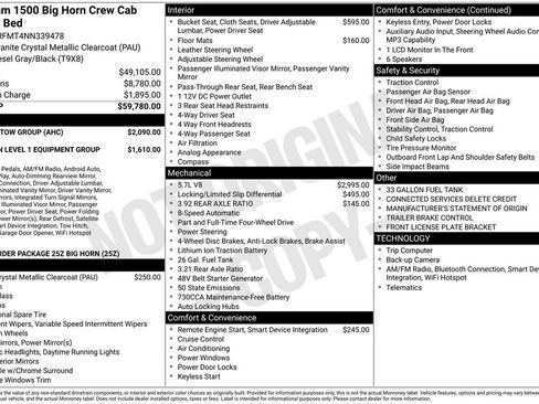 Used 2022 RAM 1500 Big Horn w/ Trailer Tow Group AWD/4WD image 2