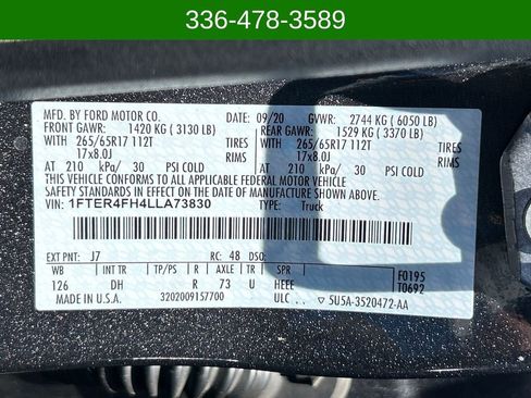 Used 2020 Ford Ranger Lariat w/ Equipment Group 501A Mid AWD/4WD image 27