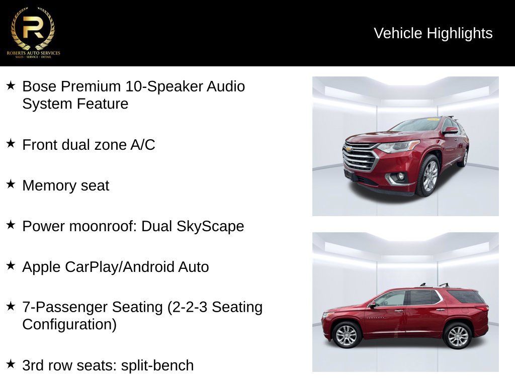Used 2020 Chevrolet Traverse High Country AWD/4WD image 10
