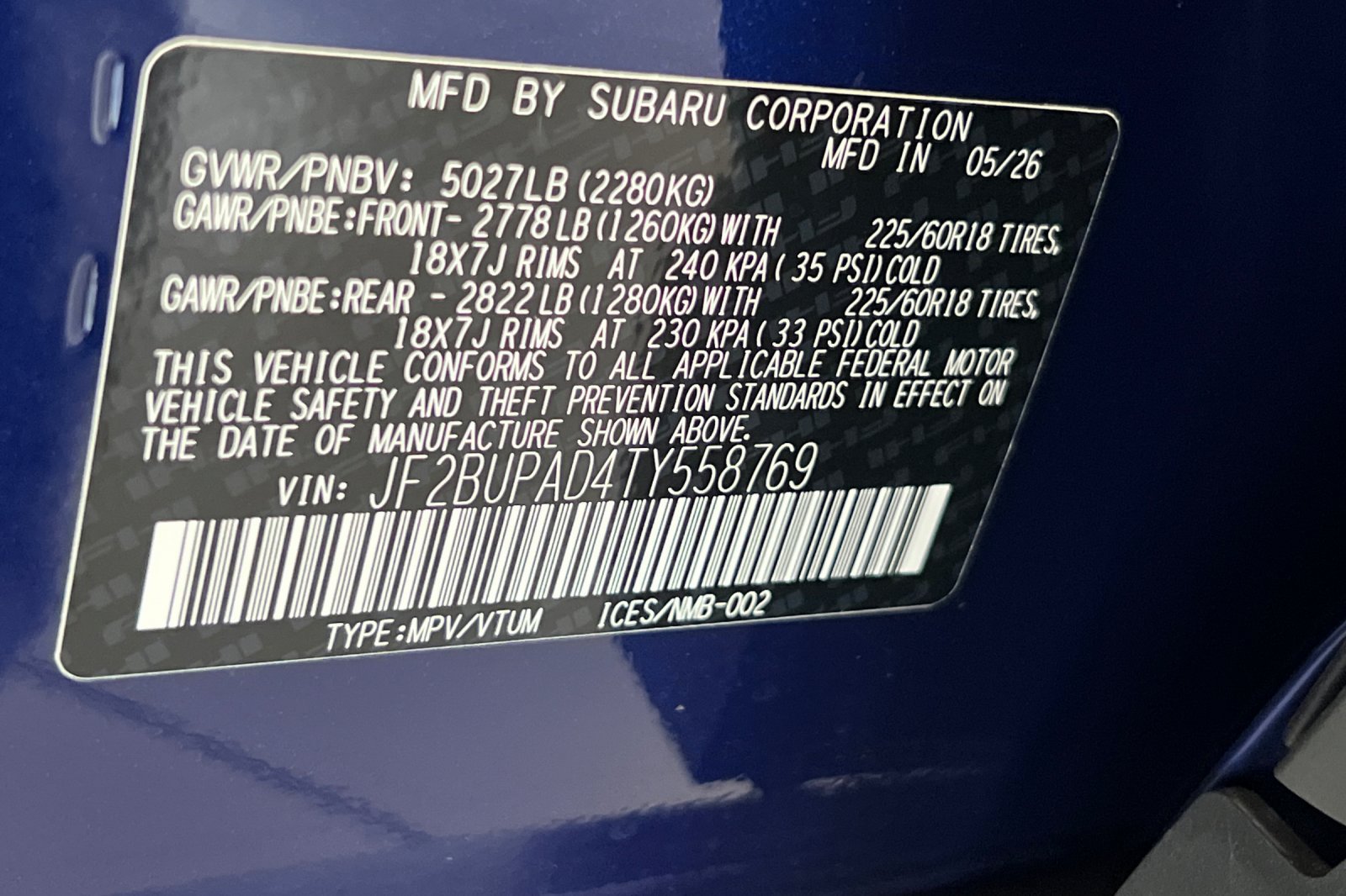 New 2026 Subaru Outback Premium AWD/4WD image 27