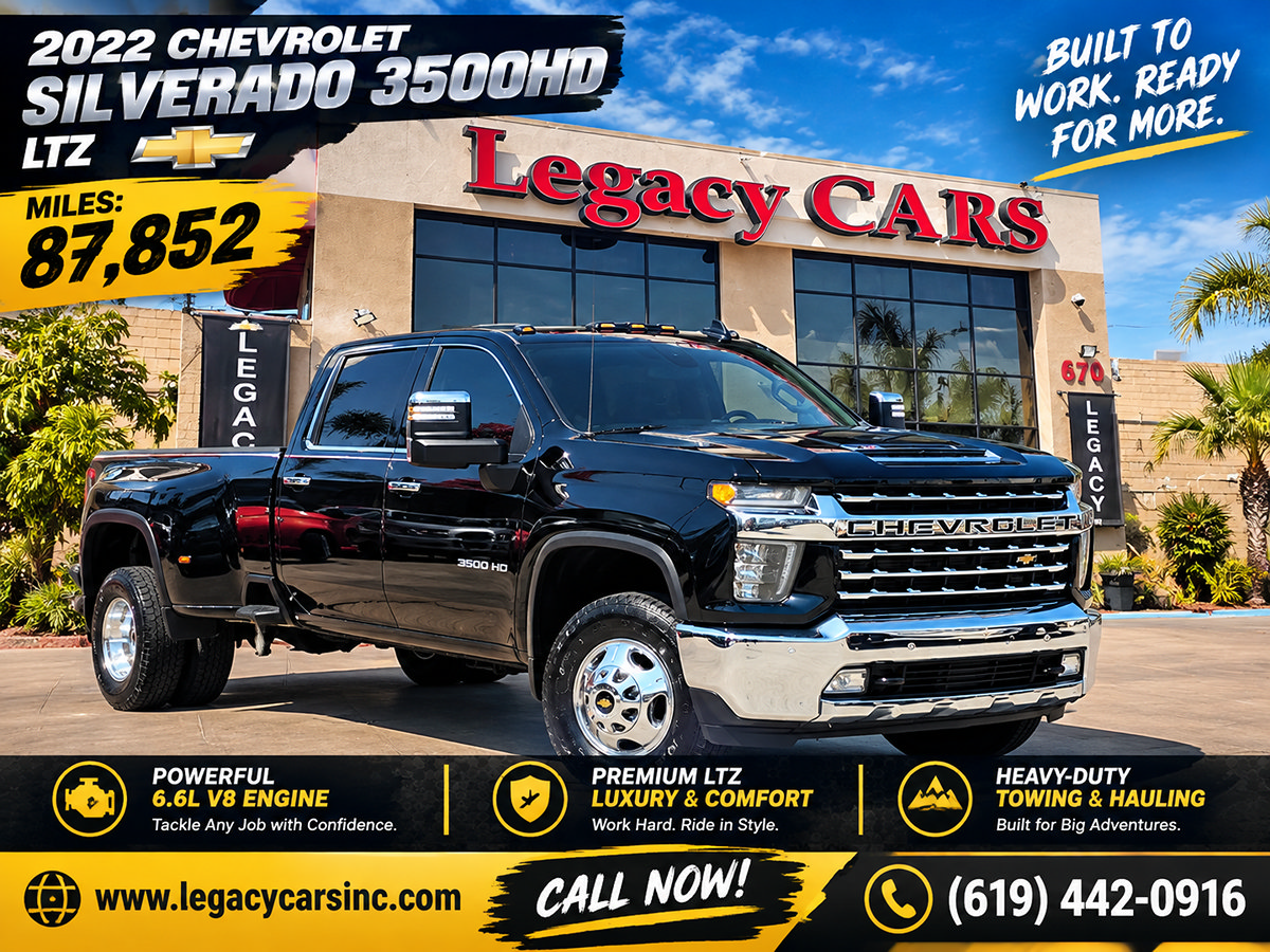 Used 2022 Chevrolet Silverado 3500 LTZ w/ LTZ Plus Package AWD/4WD image 2