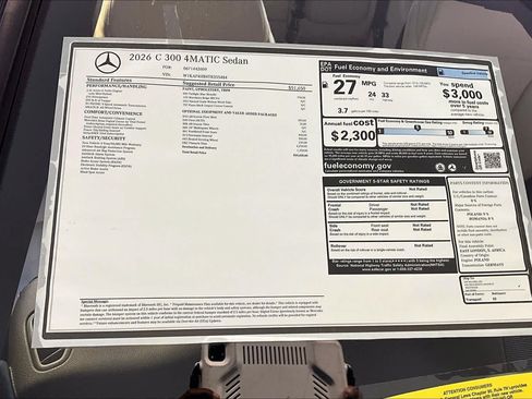 New 2026 Mercedes-Benz C 300 4MATIC Sedan image 18