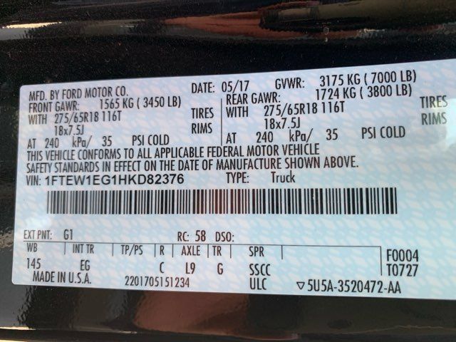 Used 2017 Ford F150 Lariat w/ Trailer Tow Package AWD/4WD image 47