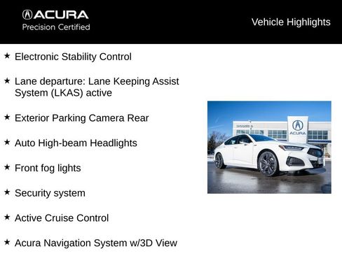 Certified 2023 Acura TLX SH-AWD w/ A-SPEC Pkg image 17