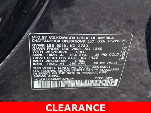 Used 2022 Volkswagen Atlas SE image 28